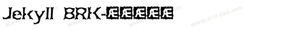 Jekyll BRK字体转换